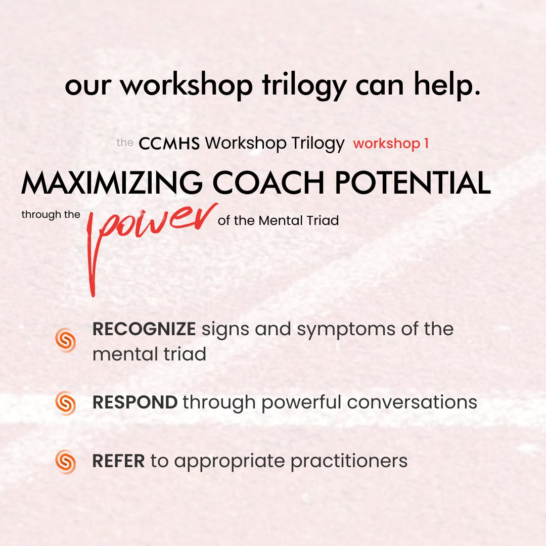 ccmhs_ccsms's tweet image. Ready to learn how to support mental health as a coach? Sign up for our free self-paced workshops.

Prêt.e à apprendre comment soutenir la santé mentale en tant qu&apos;entraîneur.e ? Inscrivez-vous à nos ateliers à votre rythme gratuits.

ccmhs-ccsms-education.thinkific.com/users/sign_up