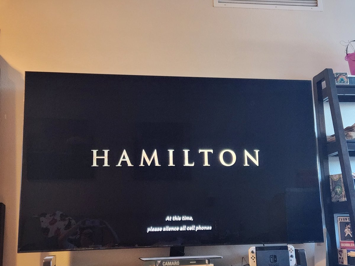 SpishBiscuit's tweet photo. Opening night of Miracle on 34th Street. My ritual of watching @HamiltonMusical to make sure our performance goes well must continue. In the words of Michael Scott, "I'm not superstitious.. but I'm a little stitious." https://t.co/MBF4n6hh9i