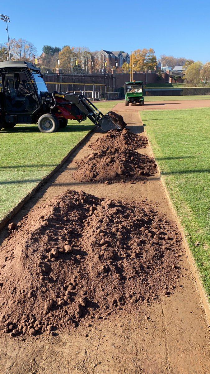 Installed some new dirt base paths at Schuerholz Park for <a href="/Towson_BASE/">Towson Baseball</a>. Trying to finish up some fall prep for an easy spring transition