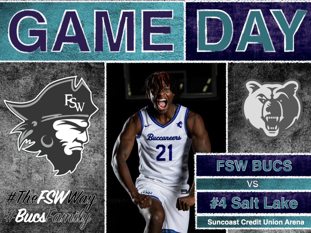 ‼️GAMEDAY‼️ Your Bucs take on a huge matching today at home vs #4 ranked Salt Lake! #BucsFamily this is the best place to spend your Friday with us! Bring your friends and be loud for your Bucs! Live Stream: FSWBucs.com/FSWBucsLive The FSW Way