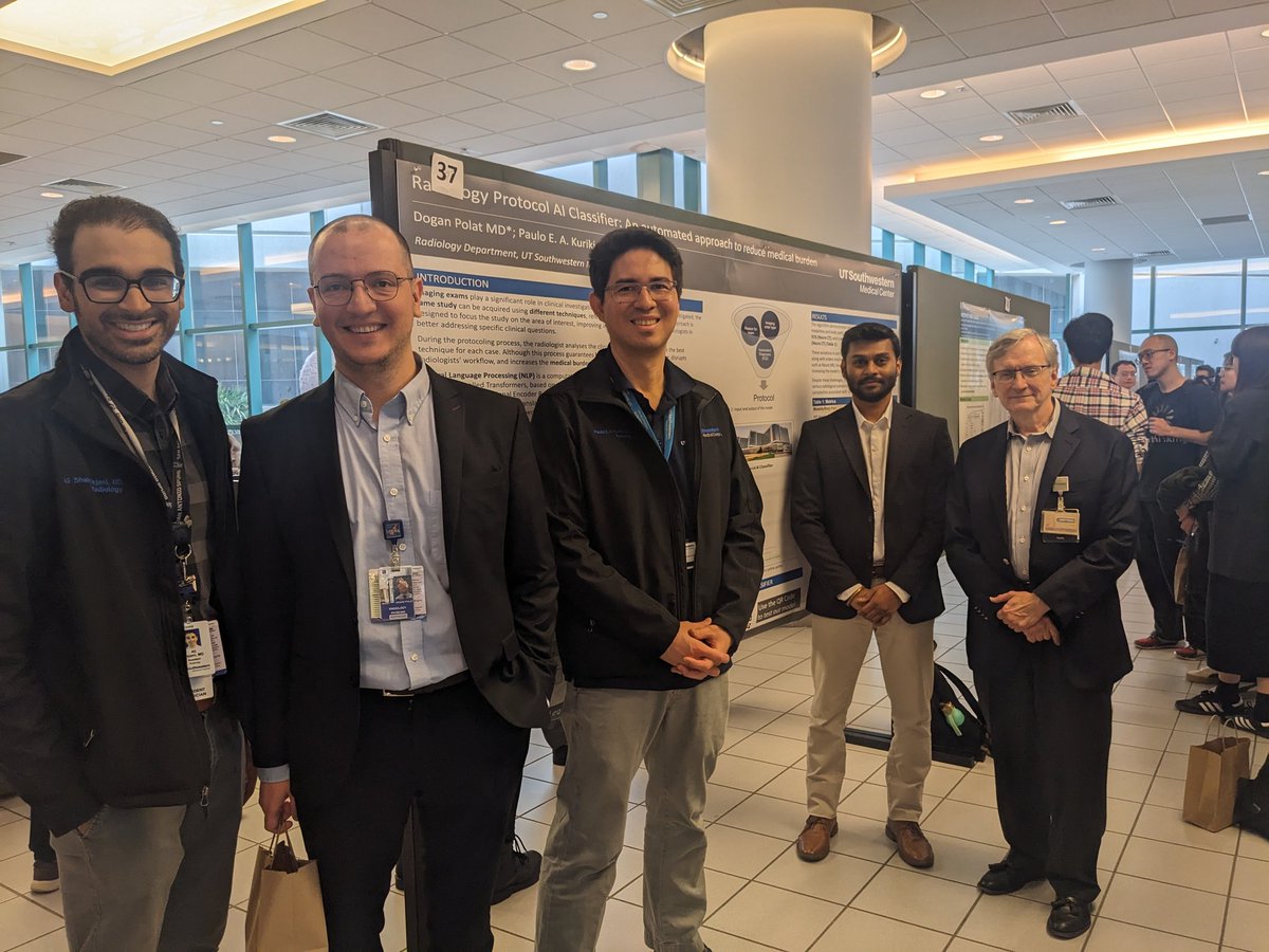 First ever UTSW AI Colloquium was a huge success with fantastic presentations. Huge thanks to @ericpetersonMD and his team for organizing such comprehensive and inspiring event. @UTSW_Radiology had 1 oral and 3 poster presentations. @ivpedrosa @Brewington_UTSW