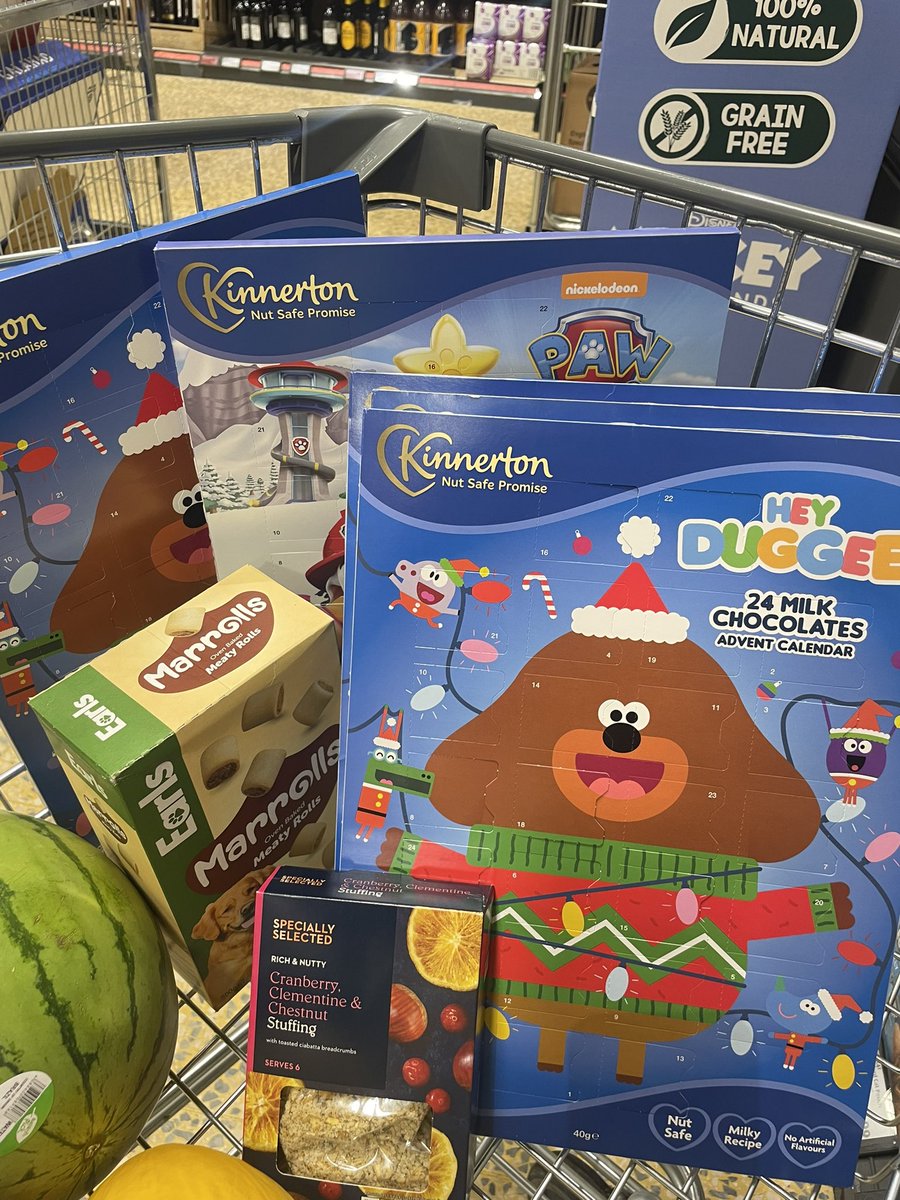 theunthankkitch's tweet photo. Advent calendars purchased and placed in @norwichfoodbank collection point. Supporting the @BBCNorfolk @CGoreham appeal for #adventcalenders this year to bring a smile. Not forgetting the #stuffingmix and treats for the dog. #everyonematters #christmas https://t.co/lQxBVZGWzI