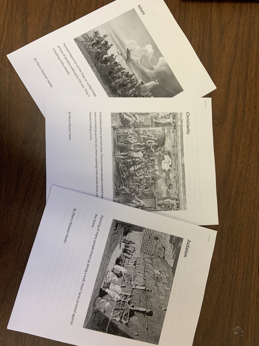 Last lesson of CEPT II was a success! Mrs.Alexander’s 7th grade social studies class was able to distinguish important similarities and differences between three major world religions by  participating in a “Gallery Walk.” Great things happening at GMS!
@GlasgowScotties @WKUCEBS