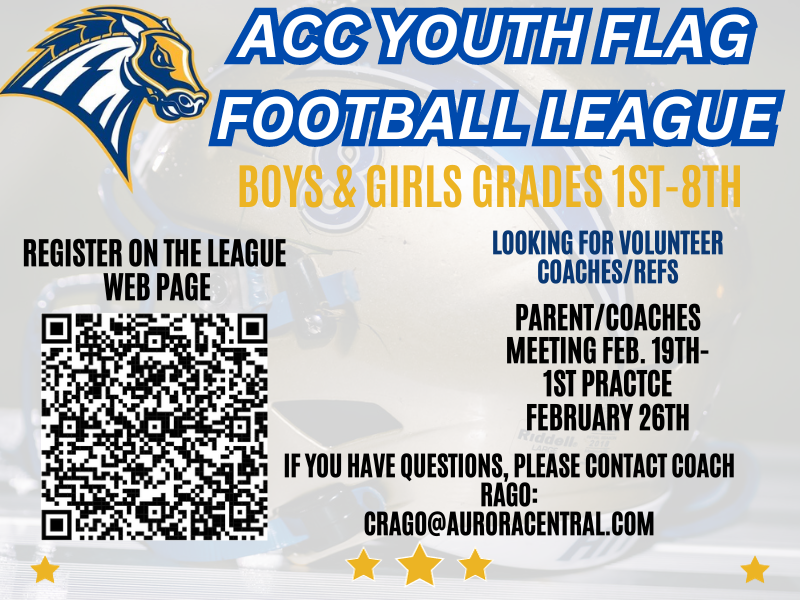 Come on out this spring and join the ACC Youth Flag Football League!
auroracentral.com/apps/pages/ind…