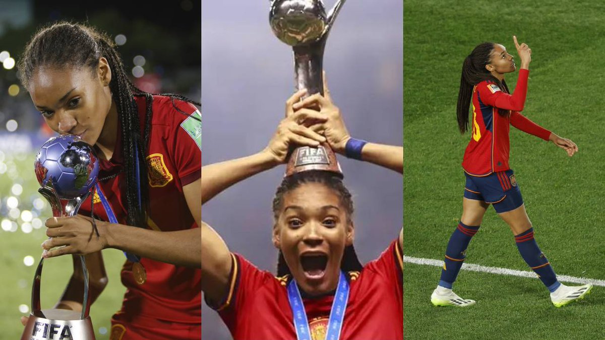 Zona_Blaugrana's tweet photo. Salma Paralluelo gana la Liga, Supercopa, Champions y Mundial siendo decisiva en las competiciones, quedando tercera en el Balón de Oro. Pues, el Golden Girl se lo han regalado a Caicedo por ser jugadora del Real Madrid y no haber ganado ningún título. Sinvergüenzas!! @tuttosport https://t.co/ukZwJMGc9C