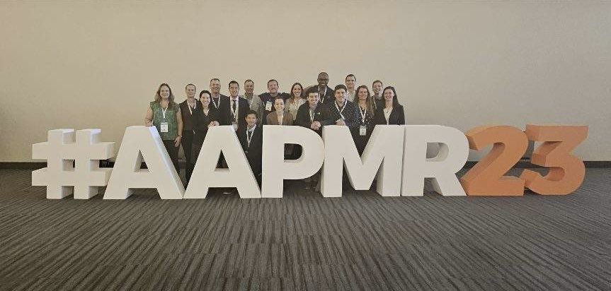 vumcpmr's tweet photo. Some of the 18 faculty and residents who are all in New Orleans for the @AAPMR annual meeting! 💪💯 #AAPMR23 https://t.co/eTI13Ca5B4