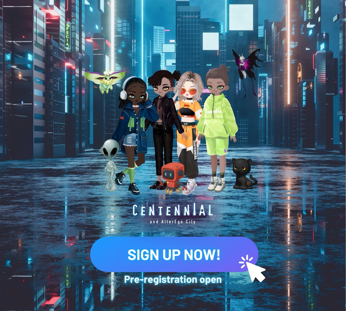 AlteregoCity's tweet photo. Pre-registration is now open and you can access it from the link below or in our bio! We can’t wait for you to get started and join our amazing community✨
Sign up here📲 https://t.co/PAG8BvU225
#avatartype #customizeyourself https://t.co/0unpcmadAI