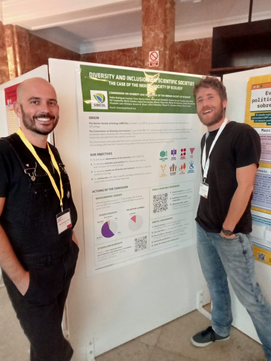 Hoy, @VictorMartinvel y <a href="/PabloRLoz/">Pablo R Lozano</a> han presentado la Comisión de Diversidad e Inclusión de SIBECOL en la #ConferenciaPRISMA23 de <a href="/PRISMAciencia/">PRISMA LGTBIQA+</a> 🏳️‍🌈🏳️‍⚧️ 

<a href="/_AEET_/">Asociación Española de Ecología Terrestre (AEET)</a> <a href="/AIL_limnologia/">AIL Limnología</a> @GenderAil  <a href="/PortugalEcology/">SPECO | Portuguese Ecological Society</a> <a href="/SocEspEtoEcoEvo/">Soc. Esp. Etología y Ecología Evolutiva (SEEEE)</a>

sibecol.org/en/diversity_g…