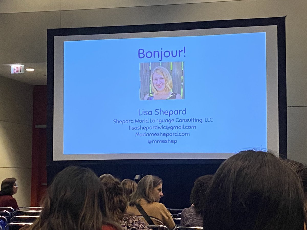 Ready for an #ACTFL23 sesh with @mmeshep  and totally fangirling