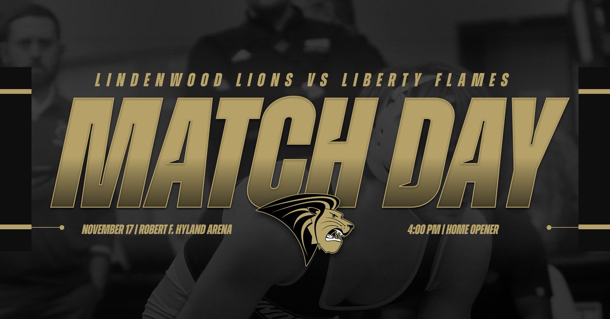 Lindenwood Athletics (@lu_lions) on Twitter photo Ready or not, the <a href="/LUWrestling/">Lindenwood Wrestling</a> team is hosting the Liberty Flames at 4:00 pm in Hyland!
#NewLevel Ready or not, the <a href="/LUWrestling/">Lindenwood Wrestling</a> team is hosting the Liberty Flames at 4:00 pm in Hyland!
#NewLevel