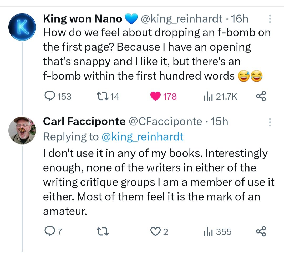 TheaLanden's tweet photo. Guess I'll go slop around in the mud with the other amateurs since I use the F word in my books. 😘 https://t.co/mCVxLk6pYg