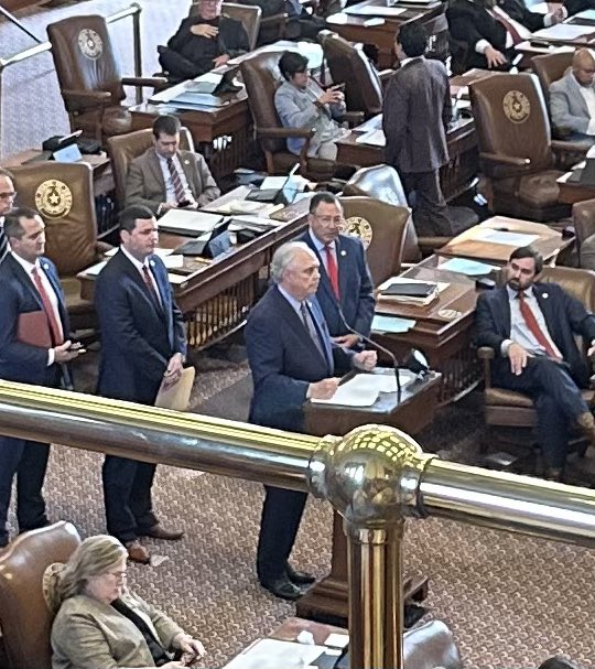 pastors4txkids's tweet photo. Our great friend @DrewDarbyTX at back #txlege House mic arguing cogently for the full funding of #txed schools according to constitutionally and fiscally conservative principles— and against a private school voucher program that violates them. https://t.co/XoZrV96eyy