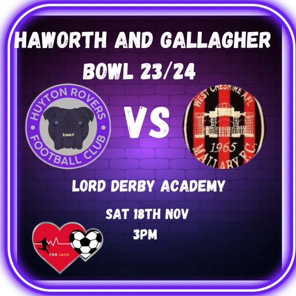 Huyton Rovers (@huytonrovers) on Twitter photo Tomorrow sees another cup game as we take on last years winners of the Haworth and Gallagher bowl <a href="/TheMallaby/">TheMallabyFC</a>
Tough game tomorrow after our last encounter didn’t end well for us but after last weeks win morale is high.
<a href="/WestCheshireLge/">Go2Day West Cheshire League</a> @TheJackRidingF1 Tomorrow sees another cup game as we take on last years winners of the Haworth and Gallagher bowl <a href="/TheMallaby/">TheMallabyFC</a>
Tough game tomorrow after our last encounter didn’t end well for us but after last weeks win morale is high.
<a href="/WestCheshireLge/">Go2Day West Cheshire League</a> @TheJackRidingF1