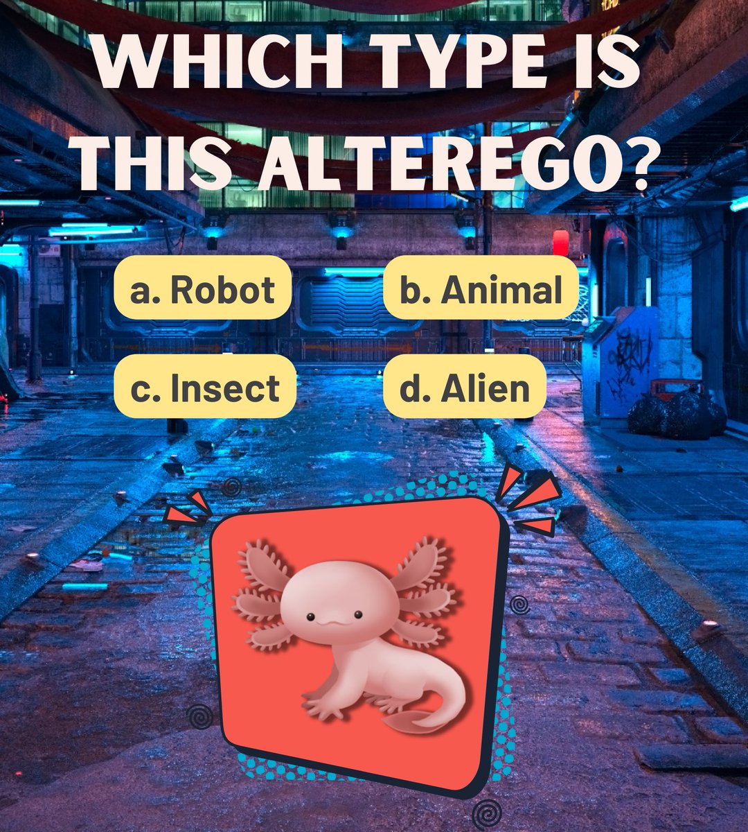 AlteregoCity's tweet photo. ✨Time for another AlterEgo quiz! Can you guess which type this AlterEgo falls under?
#avatartype #customizeyourself https://t.co/hrwrXclCKy
