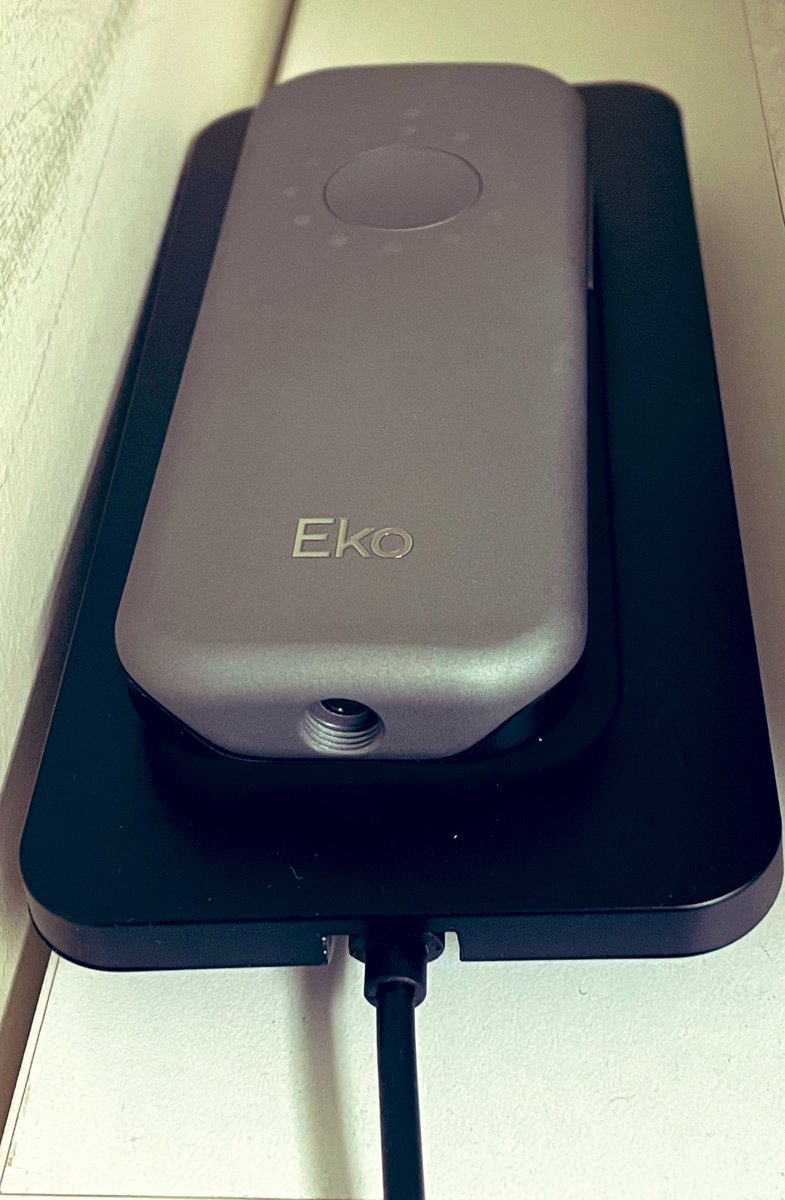 Really exciting to get our @Eko_Health AI stethoscopes at work today. AI in action in the NHS, working to help detect heart failure earlier to improve patient outcomes