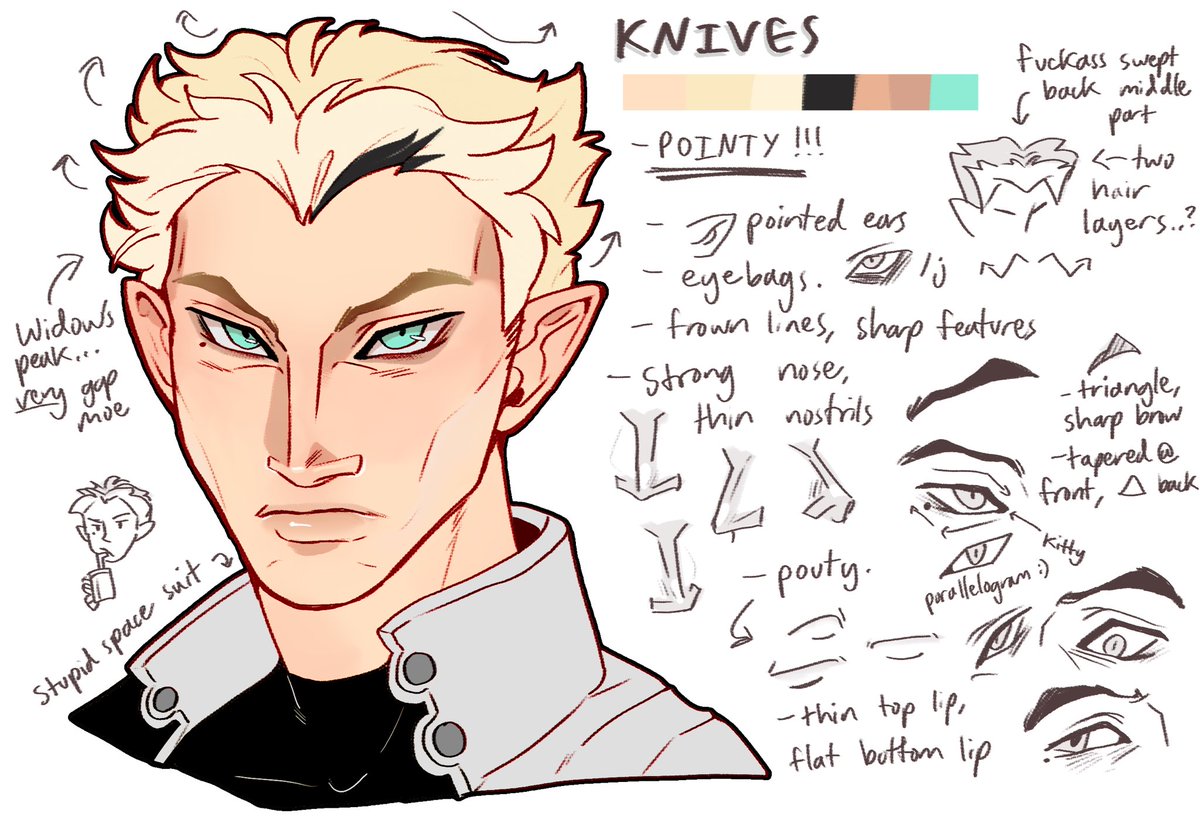 siaechh's tweet photo. #trigunmaximum whenever i draw characters a lot i like to have little references for myself on how i draw their features… and design notes :)
new favorite knives ive ever drawn tbh https://t.co/kBNeUN3N1I