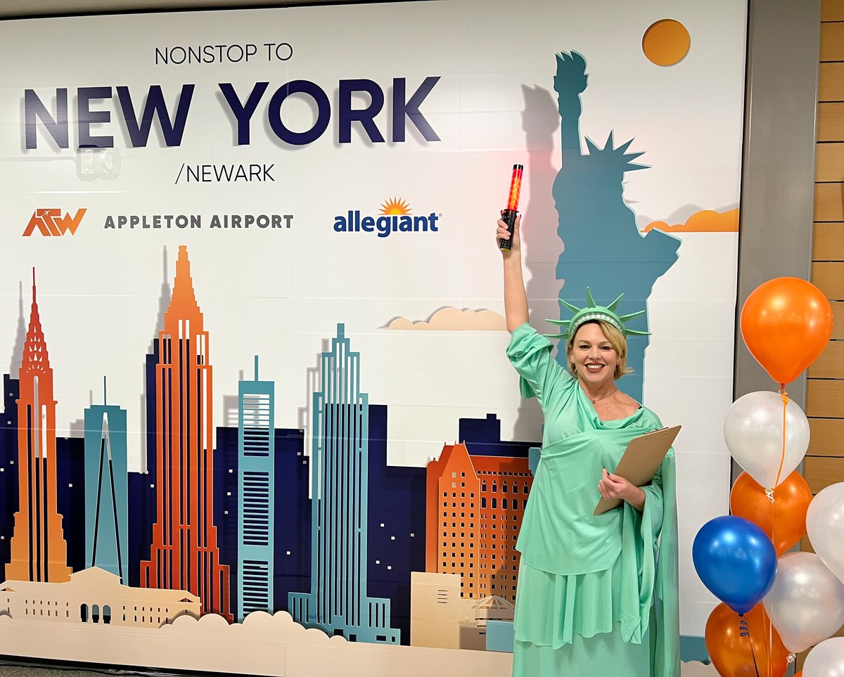 We are thrilled to announce our new direct route to New York City! Starting May 17th, fly nonstop with @Allegiant from Appleton to New York on Mondays and Fridays at 7:40 am. Book your trip now at: lnkd.in/gnMGzhb #flyatw #allegiantair #Newyorkcity #NYC #thebigapple