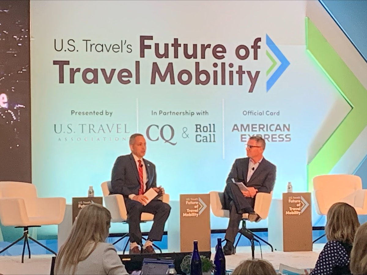 .@CommerceGov’s @DepSecGraves attended the Future of Travel Mobility Conference this week & spoke with @USTravel’s President and CEO, Geoff Freeman, where he reinforced the importance of the travel & tourism sector’s role in advancing the 🇺🇸 economy! #FOTM trade.gov/national-trave…