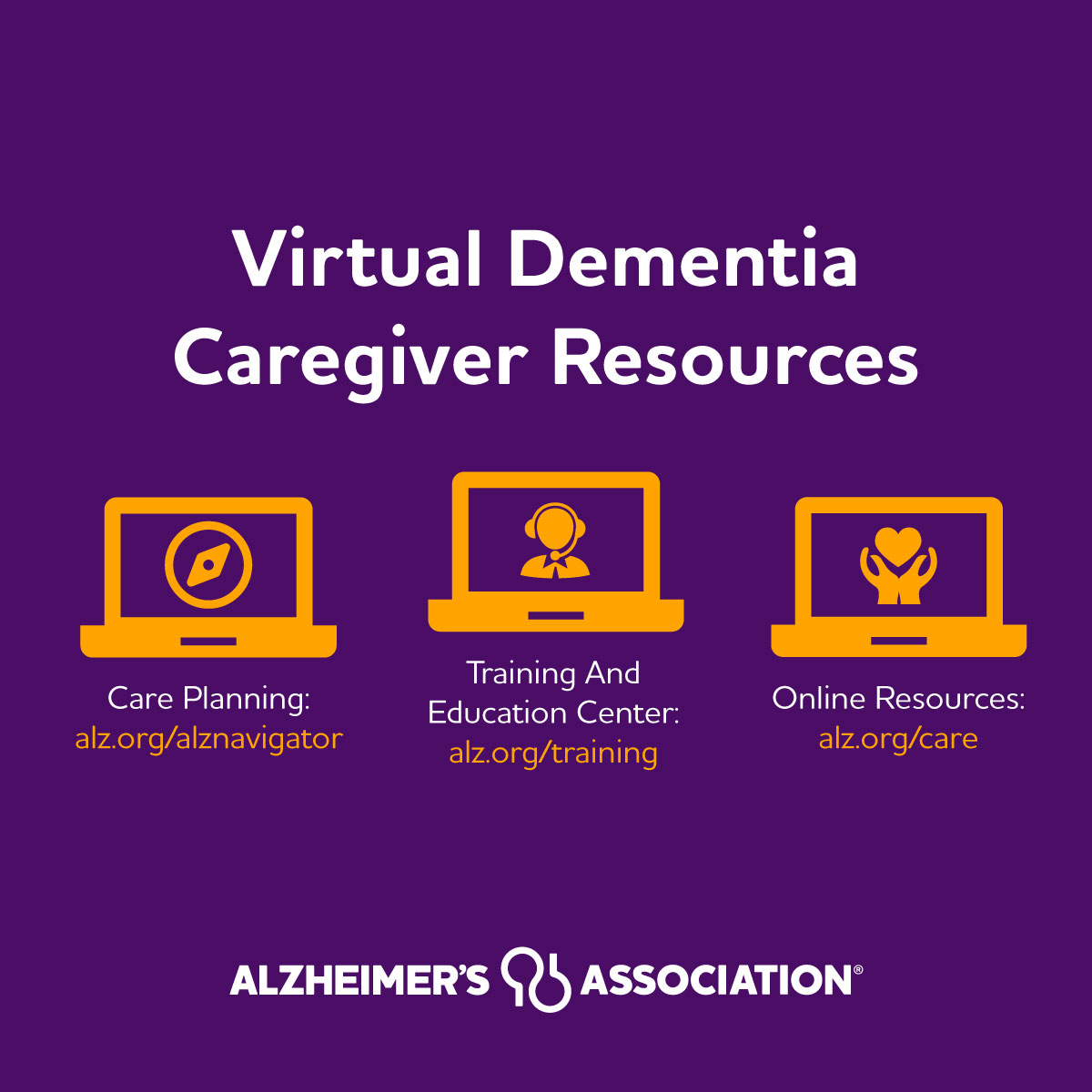 Our free, online caregiver trainings and workshops can help caregivers gain skills and practical advice. Access them now at bit.ly/2U04tWS. #NationalFamilyCaregiversMonth #ENDALZ