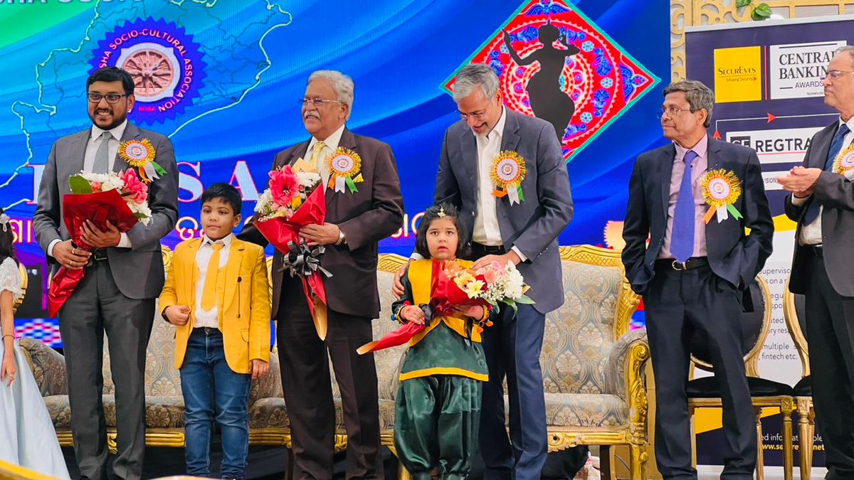 IndianEmbRiyadh's tweet photo. Riyadh Odisha Socio-Cultural Association (ROSA) celebrated 15th Anniversary of the organization. Speaking on the occasion, Chief Guest, DCM Shri Abu Mathen George appreciated contribution of Odiya Community in the Kingdom &amp; lauded their efforts to preserve Odiya Culture. https://t.co/5nKD09opnZ