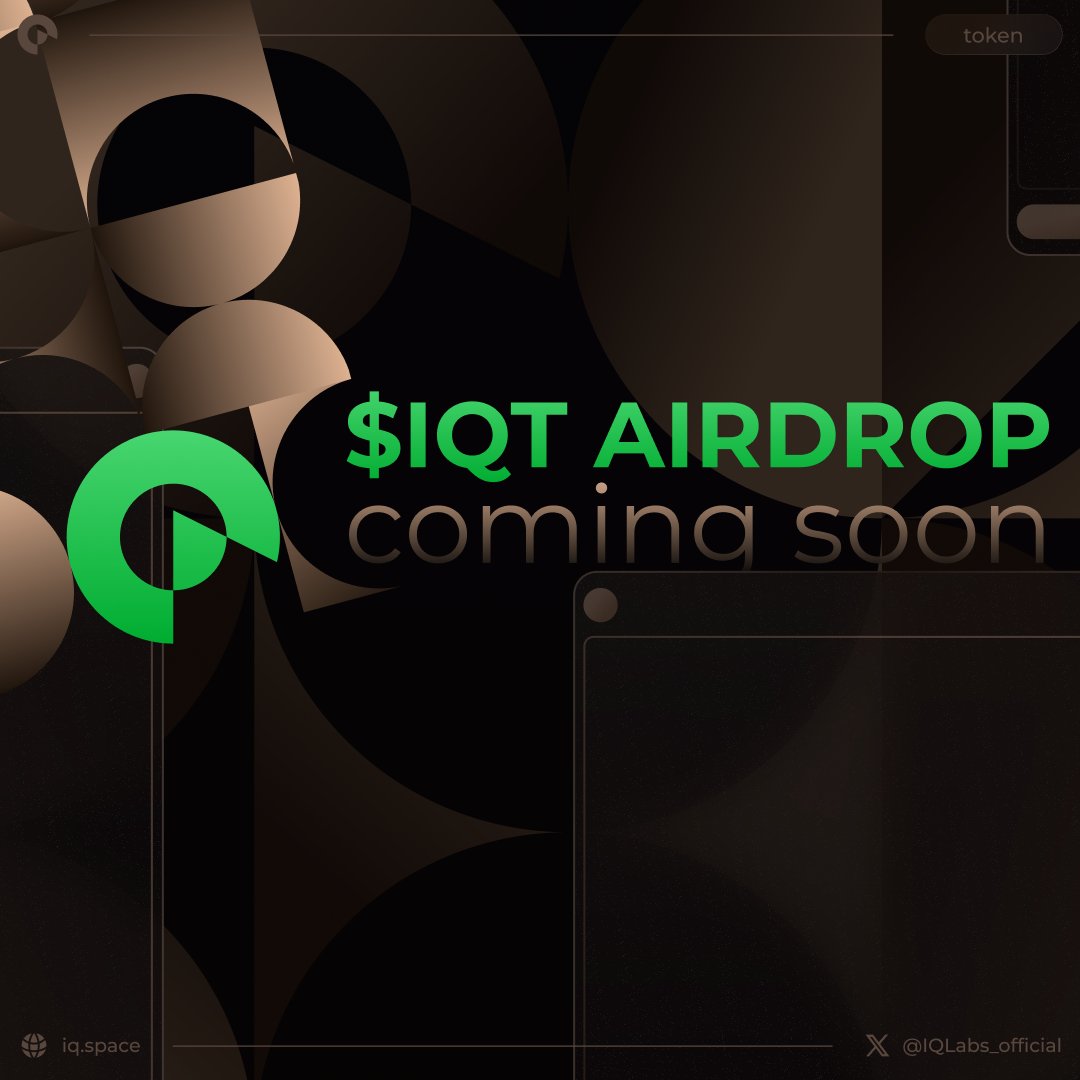 $IQT #Airdrop Season 1: Complete ✅ 10M $IQT will be distributed to $PRQ $MYST & $NIOX stakers➕ WL program details announced 🤯 Full details: blog.iq.space/10-000-000-iqt… Miss out on S1? 🥺 Don't delay! Gear up for S2, by joining the #IQProtocol Discord👇 discord.com/invite/iqproto…