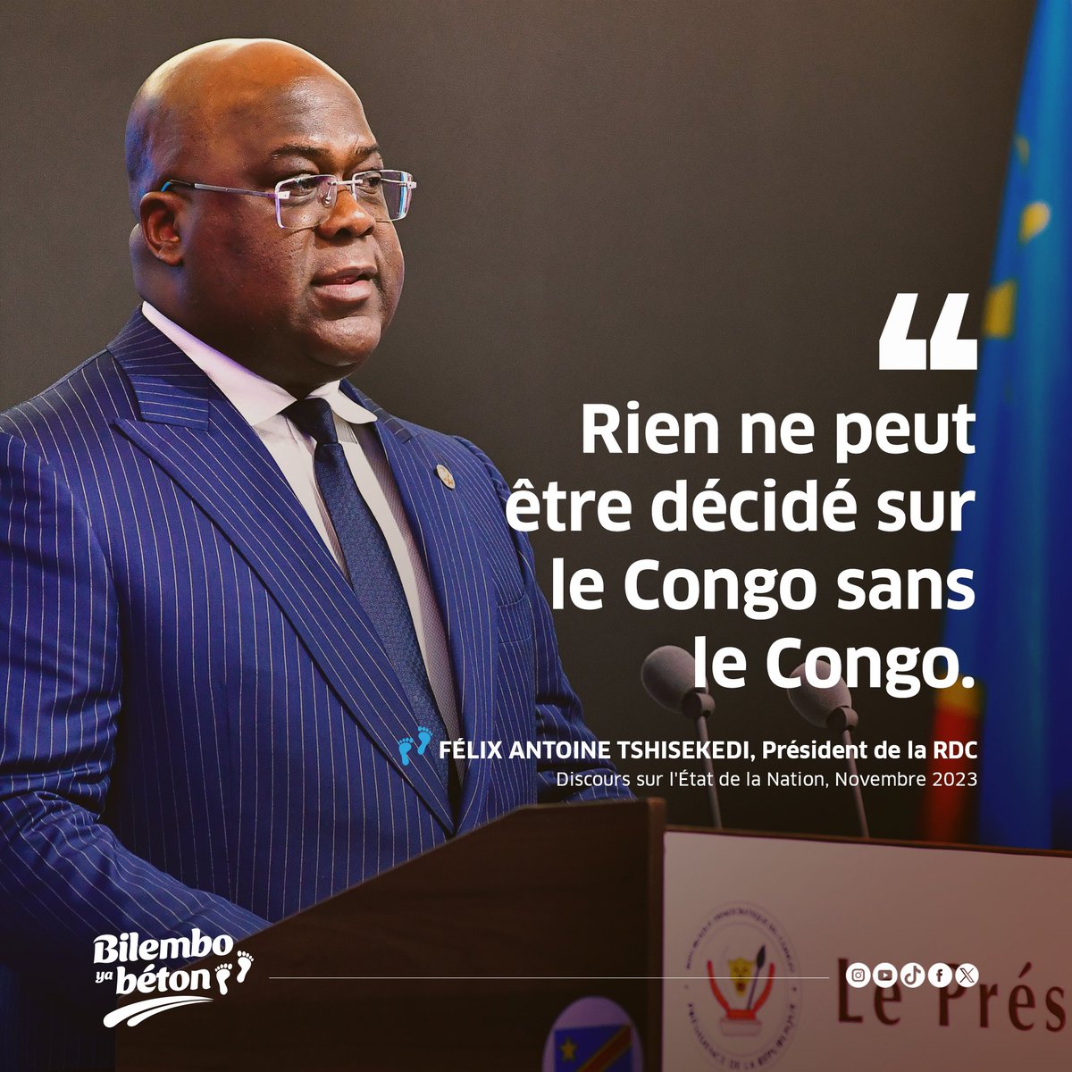#DIPLOMATIE 
C’est dans cette logique que la République a apporté son soutien à plusieurs compatriotes qui ont concouru à certaines fonctions internationales, ce qui n'était plus possible depuis plusieurs décennies.

#BilemboNaBilembo