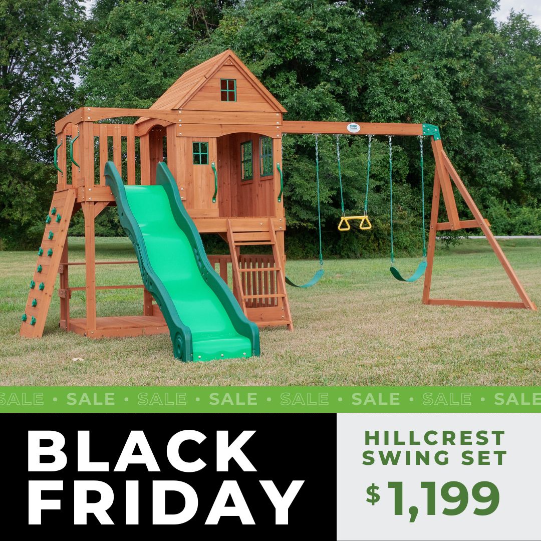 backyrddiscovry's tweet photo. Let's start Black Friday early, shall we!?

From now through Nov. 26, get the best deals on items such as our Fusion Flame Outdoor Kitchen, Hillcrest Swing Set and Sweetwater Heights Elevated Playhouse!

Check out all the deals here: https://t.co/gtaQN5mfwN https://t.co/Ny399h9KQV