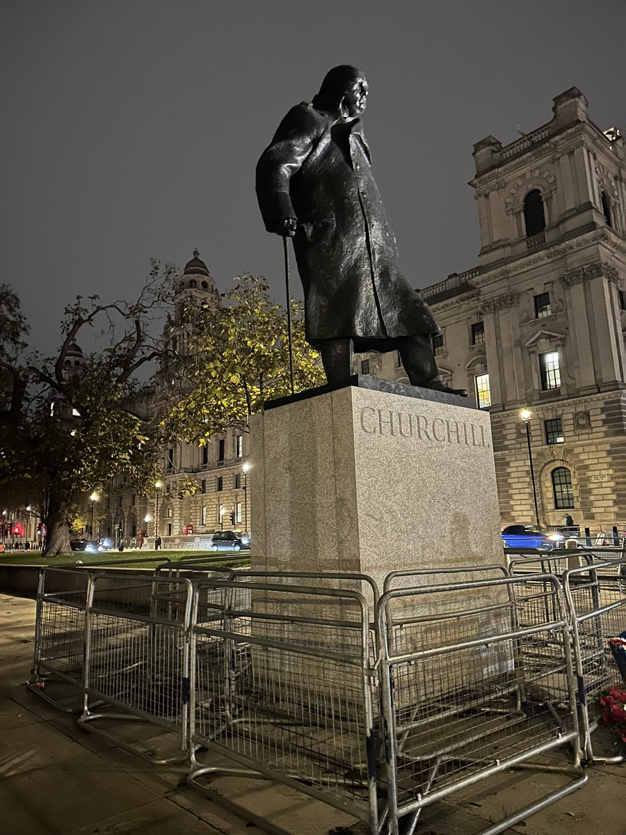 AndreasKoureas_'s tweet photo. ‘Great’ Britain - the country where classical liberalism was birthed, the Industrial Revolution &amp; the biggest reason slavery is no longer the global norm.

Reduced to barricading off the Cenotaph &amp; Churchill for what appears to be the foreseeable future.

What a fall from grace. https://t.co/HHsC6PjqdJ