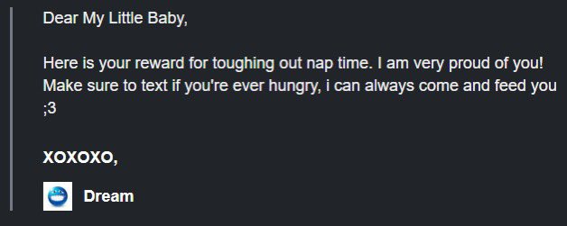 CatEnjoyer58's tweet image. wtf did i just get from dream dawg 😭💀