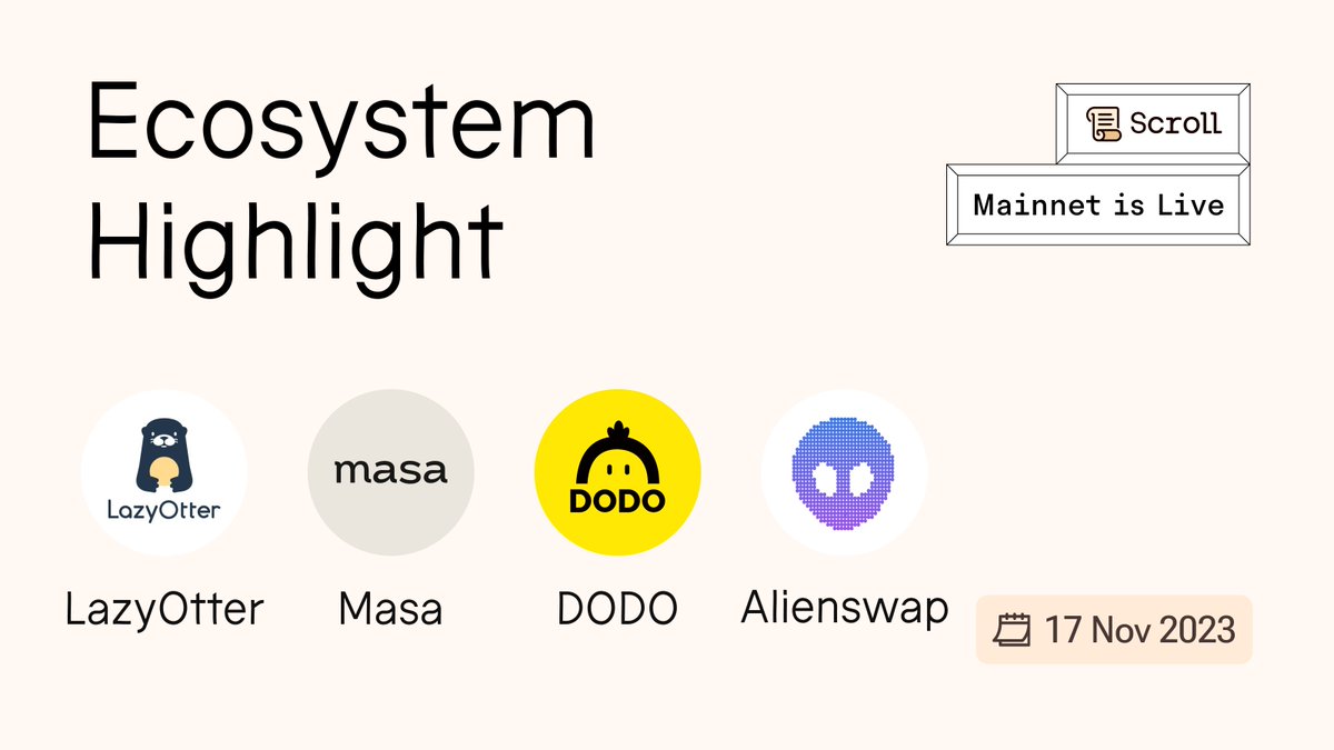 Scroll Ecosystem tweet media