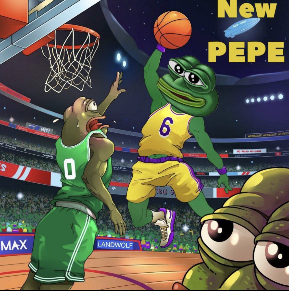 NewPepeCoinEth's tweet photo. New $PEPE is here to take it home. 
Are you watching 👀 

#NewPepe will flip old $Pepe https://t.co/IjNL2KBfPS