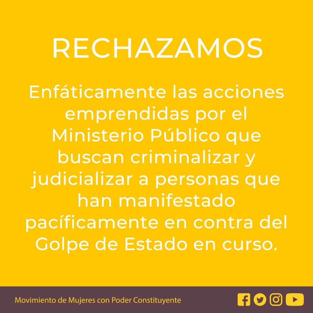 PoderConstituy6's tweet photo. #MujeresYPoder #ParoNacionalGT #48Cantones #ElPoderdelasMujeres #dignaresisentencia #ParoNacionalIndefinido https://t.co/X6Wia5U98c