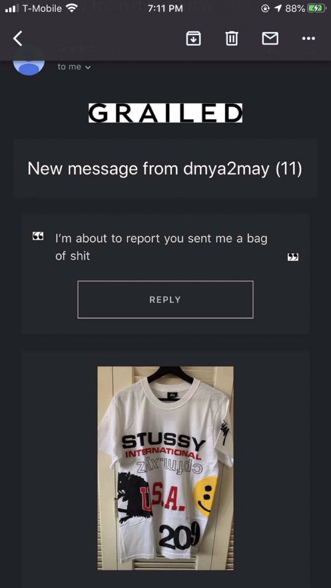 Lmao i’ll never forget when i sent a nigga a bag of shit on grailed 😭