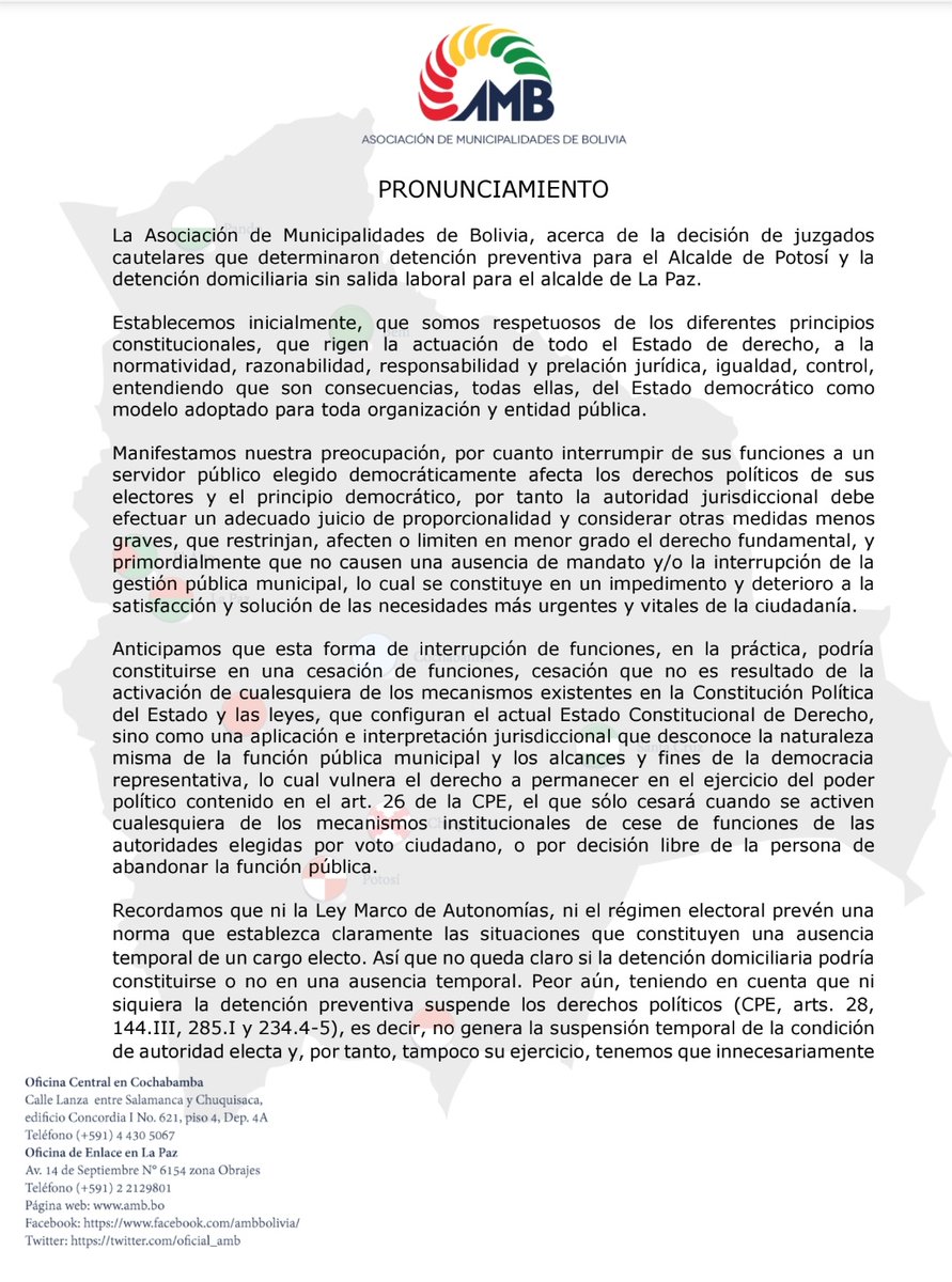 oficial_amb's tweet photo. ¡PRONUNCIAMIENTO! https://t.co/iUWgkwJsEj