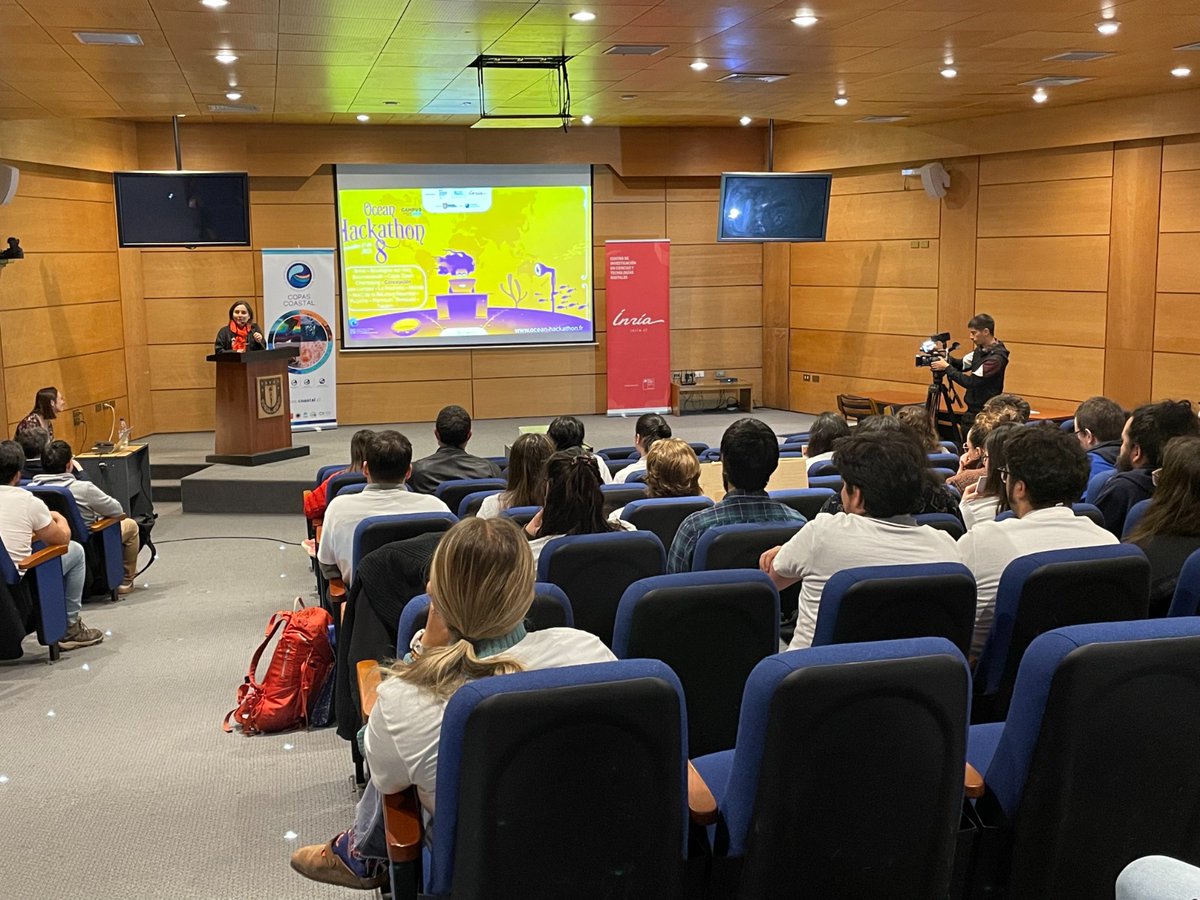 inria_chile's tweet photo. 📣¡Desde hoy empieza la #OceanHack🌊!

Estamos en la @udeconcepcion, donde los cuatro equipos ya están preparados para desarrollar sus soluciones y ofrecer respuestas en tan solo 48 horas a la temática “Océanos en Riesgo”. #OceanHackChile

¡Conoce las soluciones! ⬇️ https://t.co/PHqsdjfauN