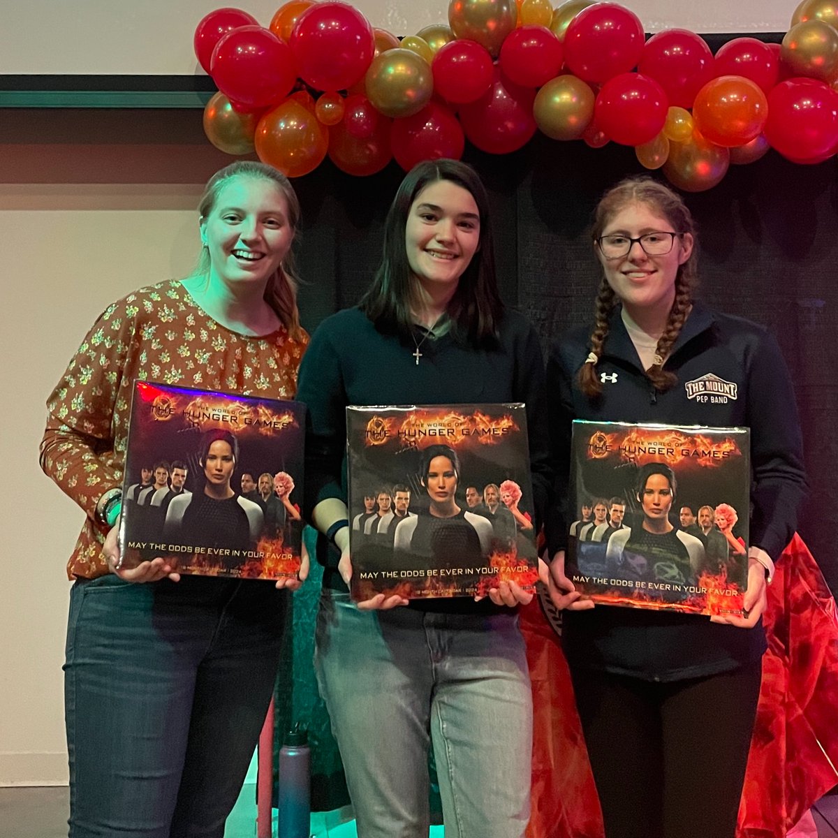 MsmuAmp's tweet photo. Thank you to all of our tributes who participated in last night's Hunger Games Trivia, AMP's final trivia night event of the semester. Congratulations to our winning teams!

First Place -- Peeta is Bae
Second Place -- You Must Make Haste
Third Place -- The Careers https://t.co/hdYGY6adpD