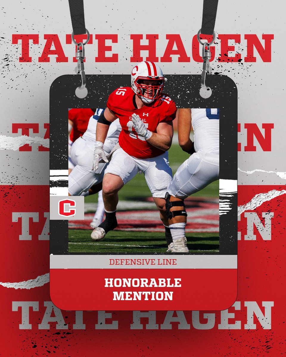 A-R-C Honorable Mention

Defensive Line - Tate Hagen (Sr.)

Congrats <a href="/HagenTate/">Tate Hagen</a> 
🔴⚪️

#GoDutch