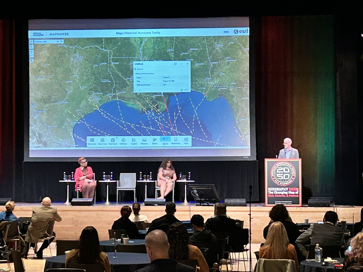 A great demo of MapMaker as part of @AmericanGeo 2050 geography conference by @NatGeoEducation Looking forward to tomorrows MapMaker for AP Human Geography workshop at Columbia University #GeographyAwarenessWeek