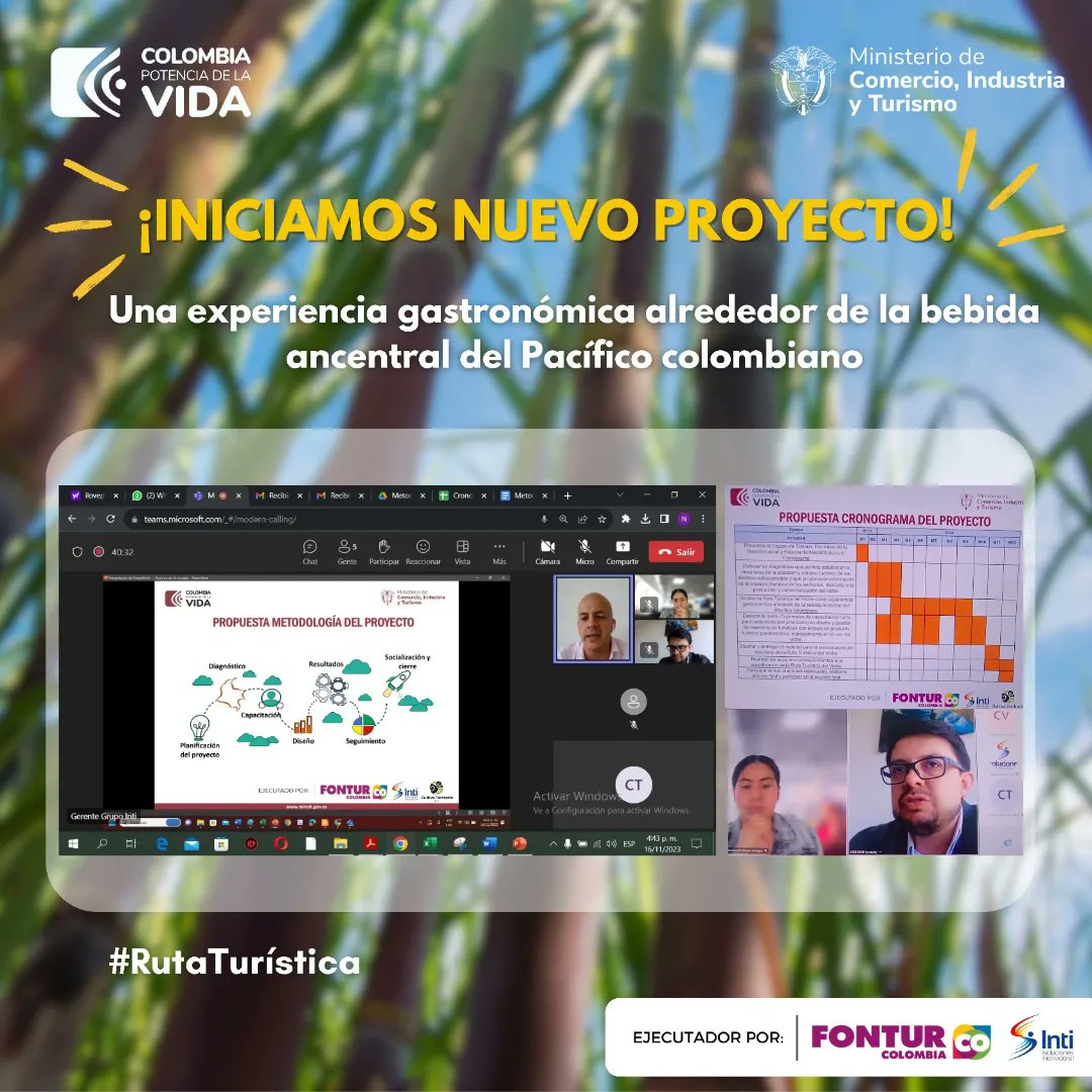 grupointi's tweet photo. ¡Felices de comenzar un nuevo proyecto: el diseño de una ruta turística del viche como experiencia gastronómica en el Pacífico colombiano, abarcando los encantadores departamentos de Cauca, Chocó, Nariño y Valle del Cauca!

#pacífico #nuevoproyecto #Gastronomía https://t.co/jGoE7Nz340
