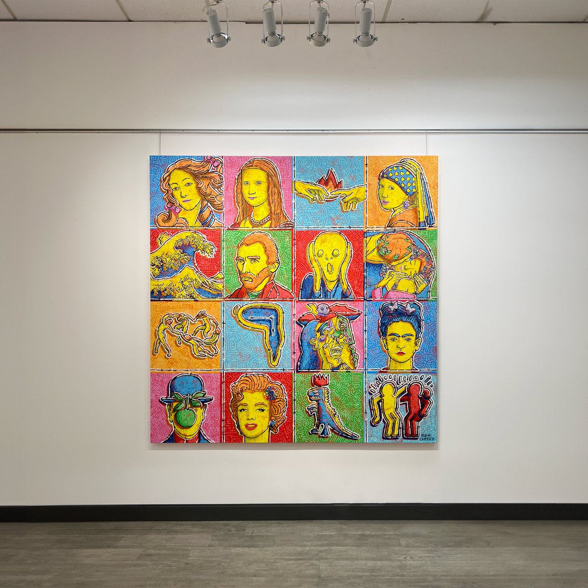 popcatsssss's tweet photo. GIVEAWAY!!!

We're giving away 1 NFT of this unique acrylic painting by @mattchessco titled "The Evolution of Art". The winner will become the co-owner of the physical piece. 

To enter: Like, RT, Follow us, Tag 1 friend in the comments. 

Holders: Check out the "holders-giveaways" channel on Dlsc0rd for an extra chance of winning. 

Announcing the winner in ∼48 hours.