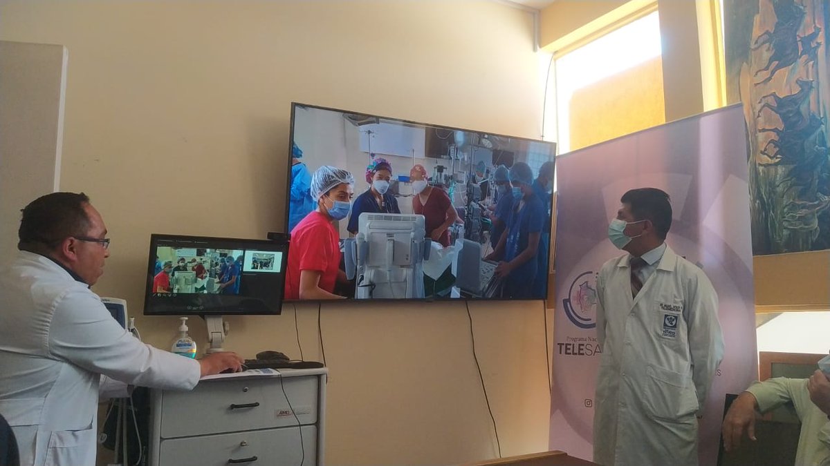 TelesaludB's tweet photo. "VISITA DE LA COMISIÓN DE LA COOPERACIÓN ESPAÑOLA AECID/FCSAI a Hospitales de Tercer nivel del Departamento de La Paz"
https://t.co/EknWG7NzX6 https://t.co/IWRbvJF8mQ