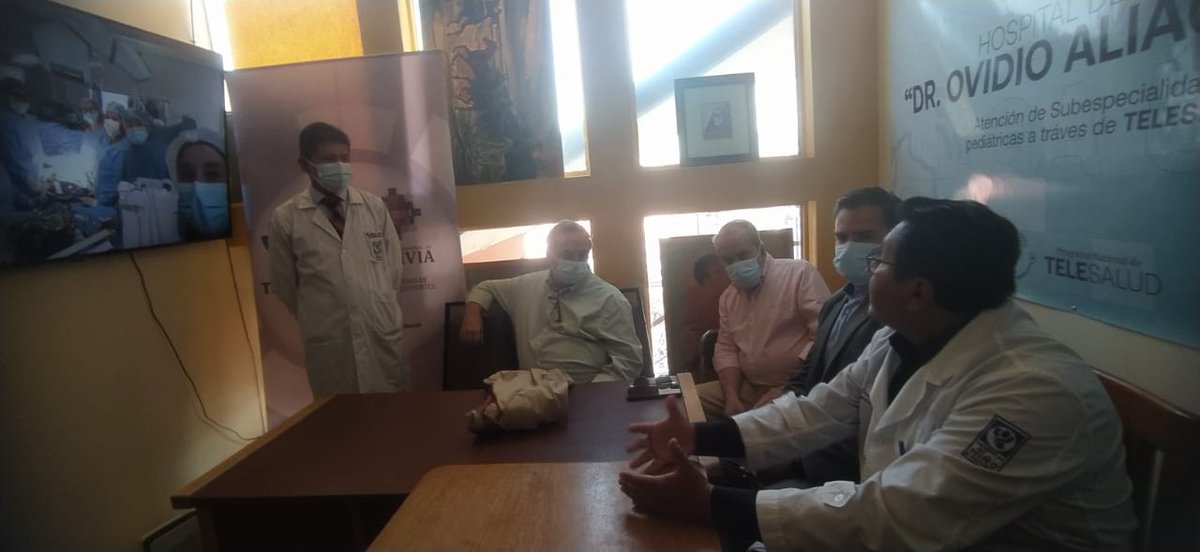 TelesaludB's tweet photo. "VISITA DE LA COMISIÓN DE LA COOPERACIÓN ESPAÑOLA AECID/FCSAI a Hospitales de Tercer nivel del Departamento de La Paz"
https://t.co/EknWG7NzX6 https://t.co/IWRbvJF8mQ