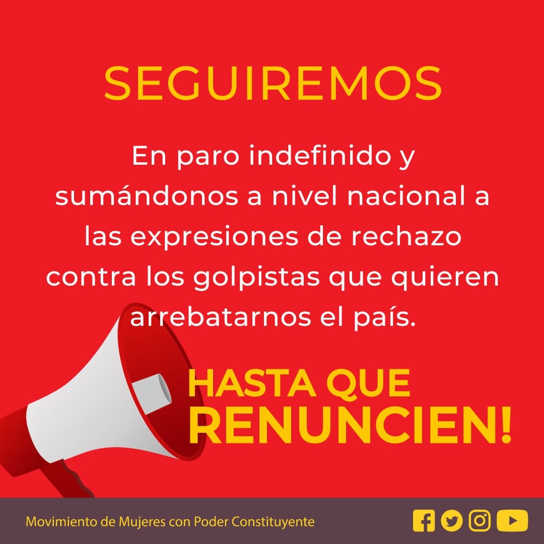 PoderConstituy6's tweet photo. #MujeresYPoder #ParoNacionalGT #48Cantones #ElPoderdelasMujeres #dignaresisentencia #ParoNacionalIndefinido https://t.co/f2AK568yXf