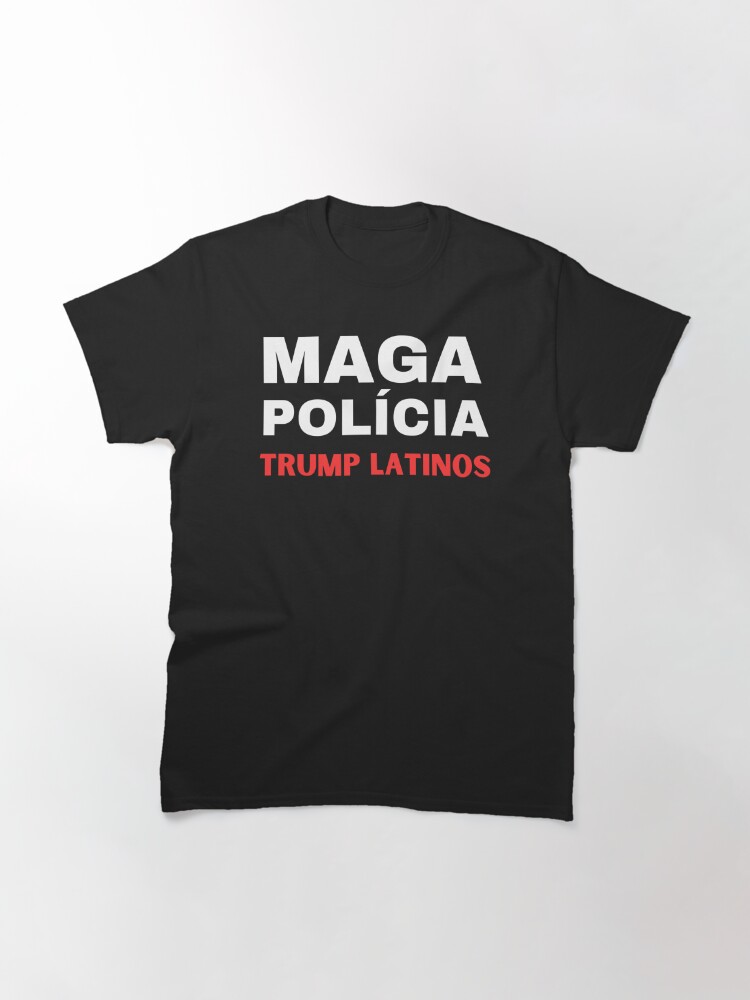 SamadChic's tweet photo. @joetalavera1 @Apex644864791 @Barby69 @Chulita07761356 @patriaOplomo007 @LauraLoomer MAGA Policia Trump Latinos Shirts &amp; Hoodies.

To sell its here:
https://t.co/QSV8Ao8egv

#MAGACult #MAGA2024 #maga #Trump #TrumpForPrison2024 #TrumpIndictment #TrumpGirlOnFire #TRUMPTRAIN #TrumpIsATraitorAndCriminal #latino #latinos #Latinoamérica #LatinosForTrump https://t.co/uKZj7Cx0Vf