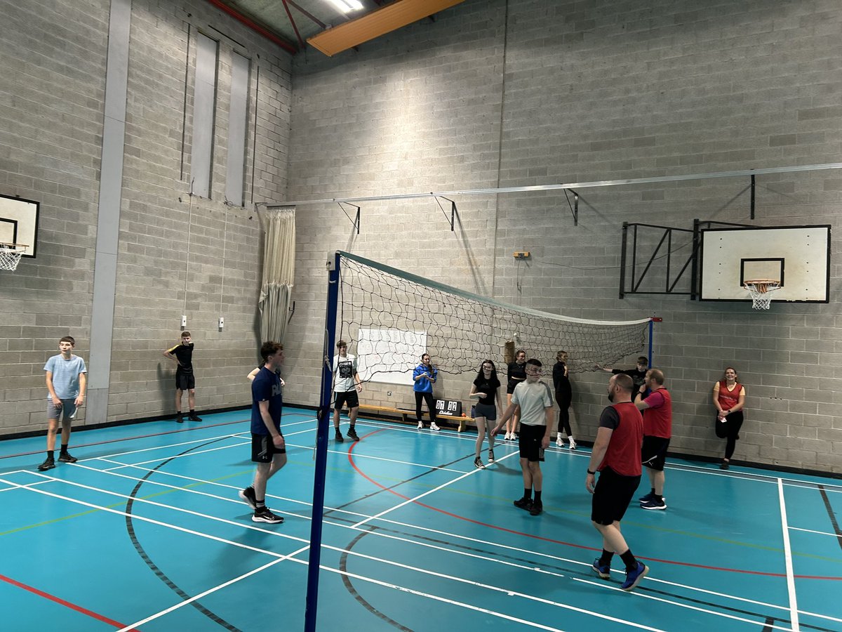 girvanacademy's tweet photo. Children in Need staff v pupils volleyball and basketball, bake sale, competitions and merchandise sold in the last few days…well done to everyone for your support #responsibility  #community https://t.co/BE4DZbGgjz