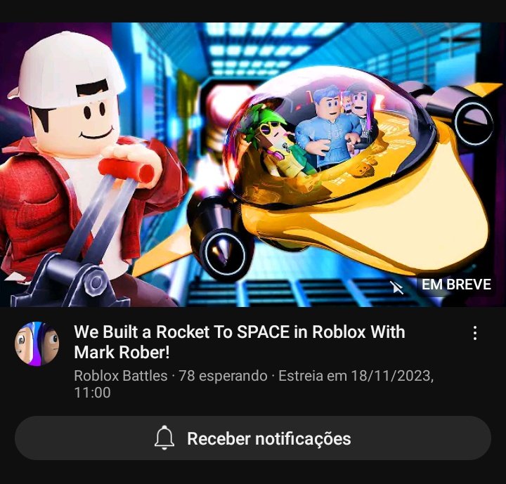 Roblox Events Leaks🥏 on X: 🔧 Build a Rocket VS Mark Rober O mapa foi  aberto, rebelando ser um construtor de foquete para o espaço! Aliás, um  filme para o canal do @