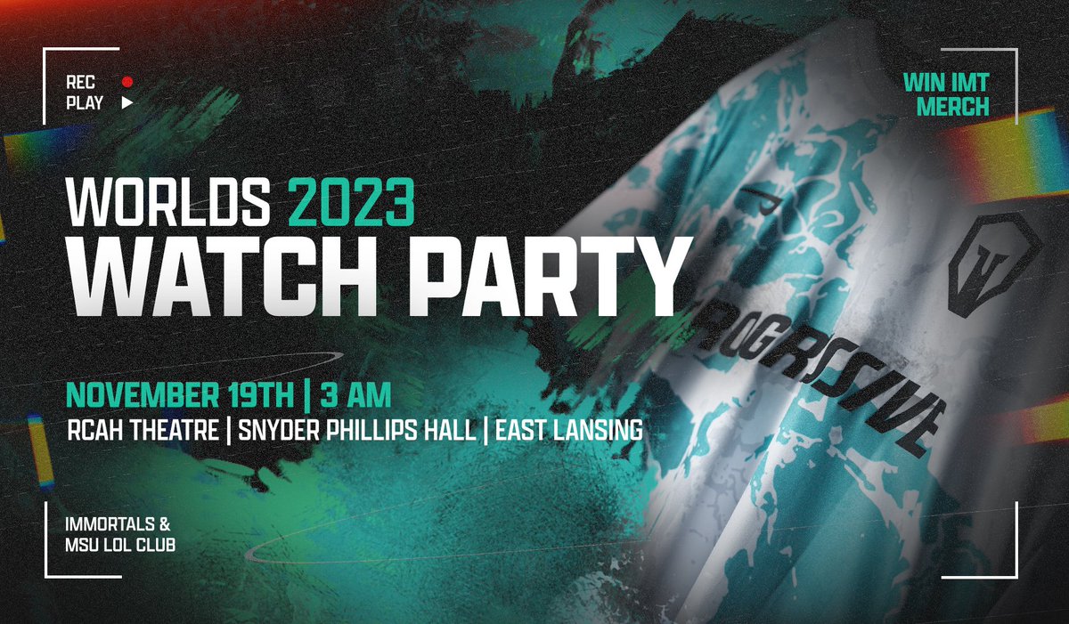 🚨 WATCH PARTY ALERT 🚨

We are partnering  with <a href="/MSULeagueClub/">MSU League of Legends Club</a> to bring you a Watch Party near you!

🍔 Free Food
🥤 Free Drinks
👕 Free Merch

If you are interested in attending fill out this form: tinyurl.com/LoLWatchParty