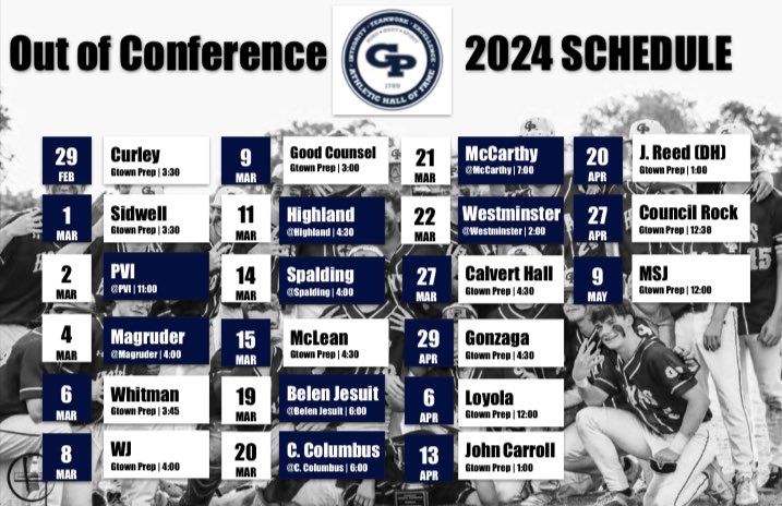 Our 2024 schedules have been completed! 🔥💪