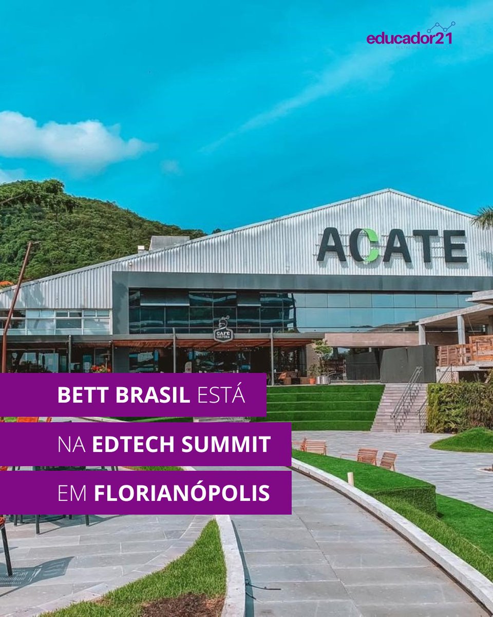 Educadorsec21's tweet photo. A 3ª edição do EdTech Summit, nos dias 21 e 22 de novembro, em Florianópolis (SC), será correalizado pela Bett Brasil: https://t.co/q9U5O2RJyj
#educação #tecnologia #inovação #educador21 #BettBrasil #Acate #EdtechSummit2023 https://t.co/tNWoDBDNux