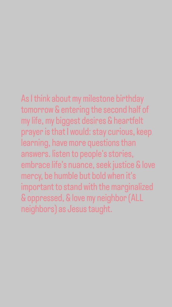 sarahk330's tweet image. #SecondHalf #MilestoneBirthday #BirthdayHopeAndPrayer #KeepMeAlwaysALearner #NeverStopAdvocating #JusticeMercyAndLove